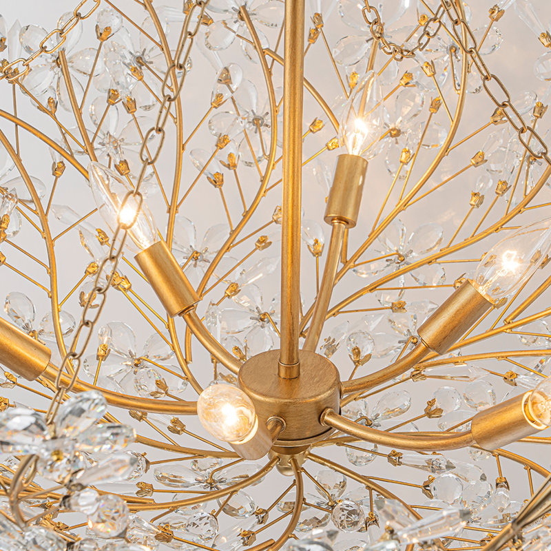 Lustre en cristal 6 lumières