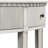 Vertical Stripe Drawer Console, Antique White Color, Legs Minimalist Console Table With Space & Solid Pine Structure-53657667