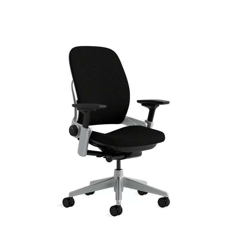 Steelcase Leap® Task Chair, Seagull, Carpet Casters, Onyx