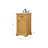 Hermes 19'' Single Bathroom Vanity with Carrara Marble Top-489645