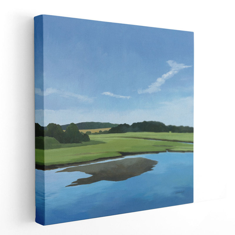 Seapowet Marsh - reproduction d'art sur toile, H 12 po x l 12 po
