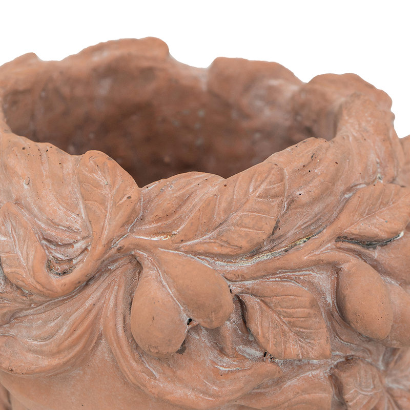 Brown Garden Head Planter - Cement Made For Outdoor Beauty Bust Style, Brown