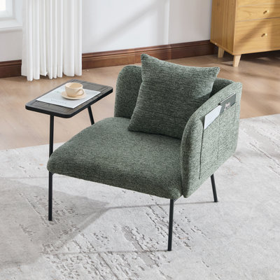 Fauteuil de détente Lounge avec petite table et coussin de dossier