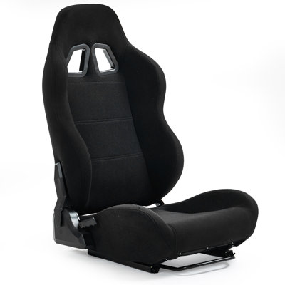 Anman Reclining and Tilting PC & Racing Game Chair in Black