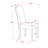 3 Piece Modern Dining Table Set Contains a Round Wooden Table with Pedestal and 2 Pink Flamingo Faux Leather Upholstered Chairs, Linen White-1032250882-1015088891-1032250880