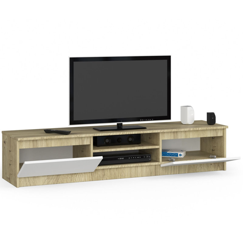 Furgeson Unfinished Entertainment Centre for TVs up to 65", Artisan Oak/White