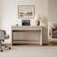 Bureau moderne cannelé avec 2 tiroirs cachés l 48,86 po Cesiro-1862708019