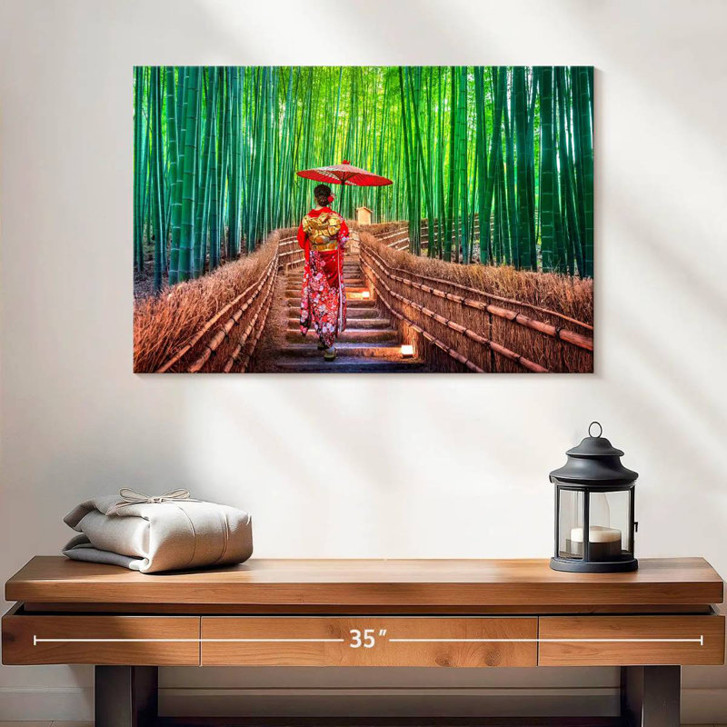 Alvord Bamboo Forest Geisha, 16" H x 24" W