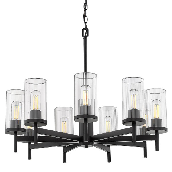 Wade Logan® Bertelli 9 - Light Dimmable Cylinder Chandelier & Reviews ...