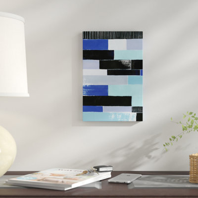 « black briques & blue briques i », impression sur toile
