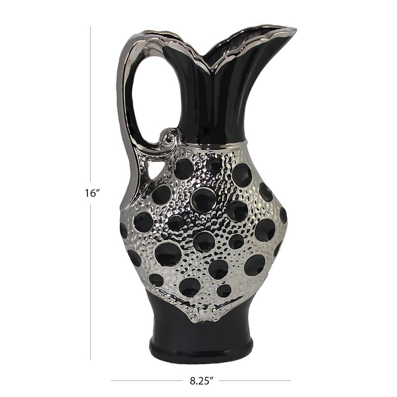 Vase de table en céramique Clemons