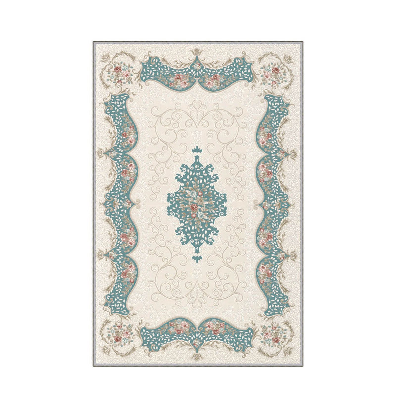 Stylish Woven Carpet, 5.2 x 7.5 Feet | 100% Polyester, 0.3 in Pile Height, Antibacterial, Non-Slip PVC Dot Underside | Machine Washable, 3D Digital Print | Perfect for Living Room, Bedroom & Home Décor