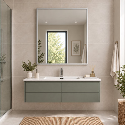Metal Flat Wall Mirror