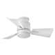 30" Leventhal 3  - Blade LED Standard Ceiling Fan with Wall Control and Light Kit Included