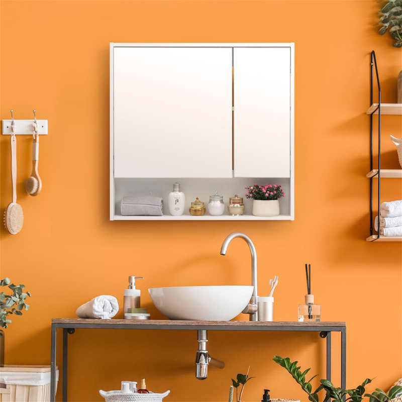 Borrell Bathroom Cabinet, White