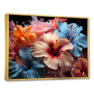 Hibiscus coloré et moderne I - Hibiscus, impressions d'art mural
