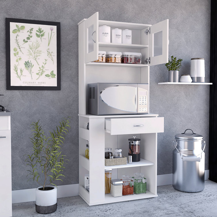 Buy Kitchen Pantry Storage Cabinet with Drawer, Doors and Shelves