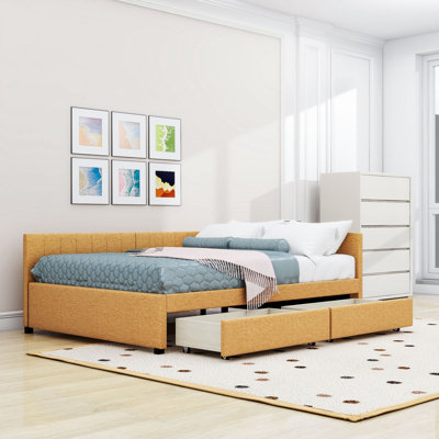 Tayson Full 2 Drawers Upholstered Daybed