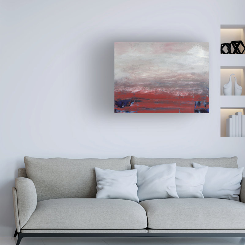 «Red Glimpse» sur toile, H 24 po x l 32 po
