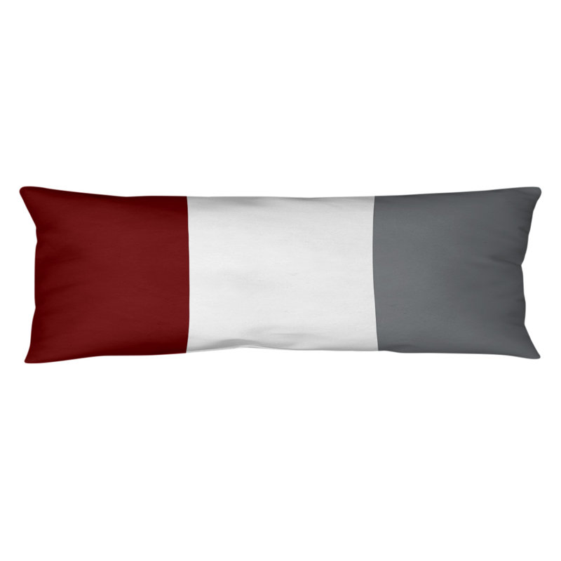 Oreiller de corps en polyester / polyester Arizona Football Stripes, Kentucky , Blanc / gris foncé