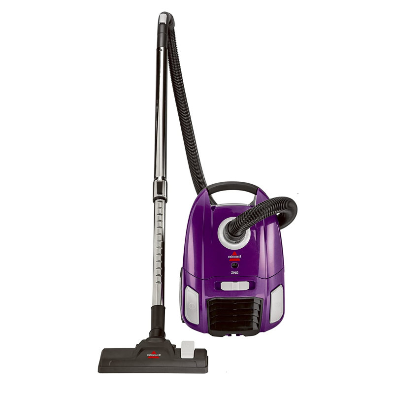 BISSELL Zing Lightweight, Bagged Canister Vacuum, Purple, 2154A