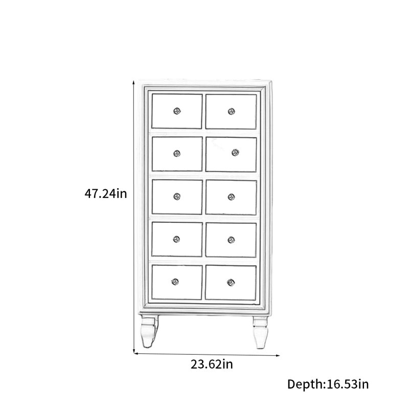 Commode simple de style américain