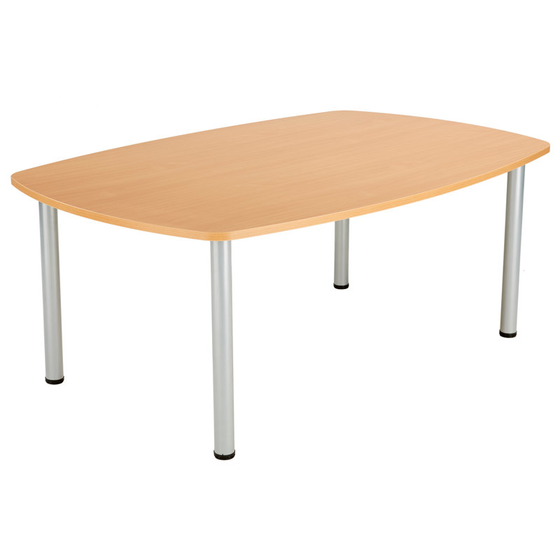 Bouton 180cm Boat Shaped Conference Table, Beech