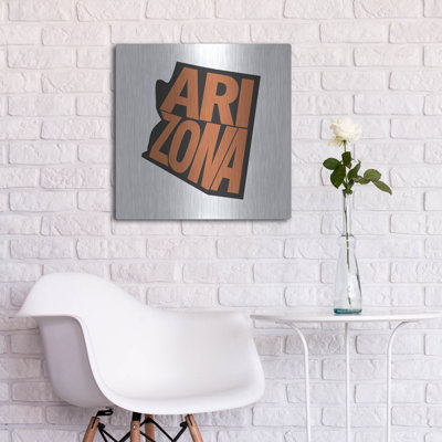  «Arizona 2» par Art Licensing Studio, art mural en métal, 24 po x 24 po