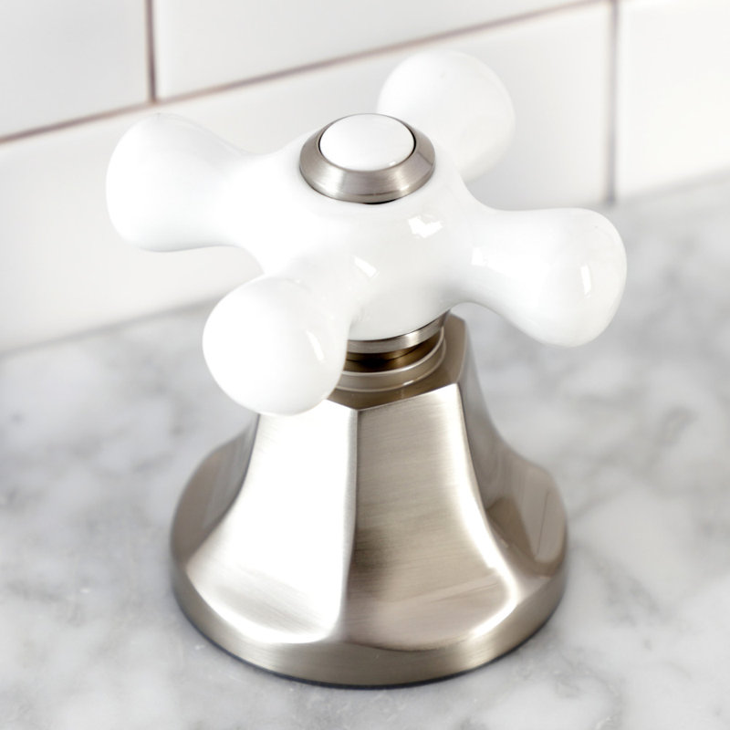 Kingston Brass Deck Mount Hand Shower with Diverter for Roman Tub Faucet, Brushed Nickel