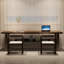 Bureau rectangulaire en bois massif noyer-109518511