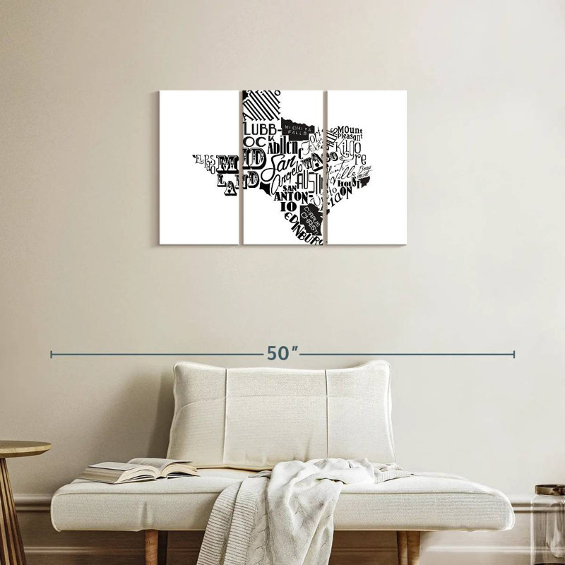 Aliaz Texas - noir, H 20 po x l 33 po
