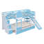 Castle Style Bunk Bed with with 2 Drawers 3 Shelves and Slide -565499915-565499917