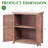 Outdoor Cedar Wood Potting Bench with Storage Cabinet and Metal Top-1605686109