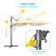 Parasol lumineux en porte-à-faux 10 x 10 pi-97976626