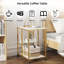 3-Tier Utility Storage Cart with Waterproof Shelves and Swivel Wheels for Home Organization and Multi-Functional Use