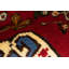 Tapis oriental tribal rouge fait à la main 3 pi 6 po x 4 pi 3 pi