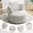 Niama Upholstered Swivel Lounge Armchair With Pillows-1154833256