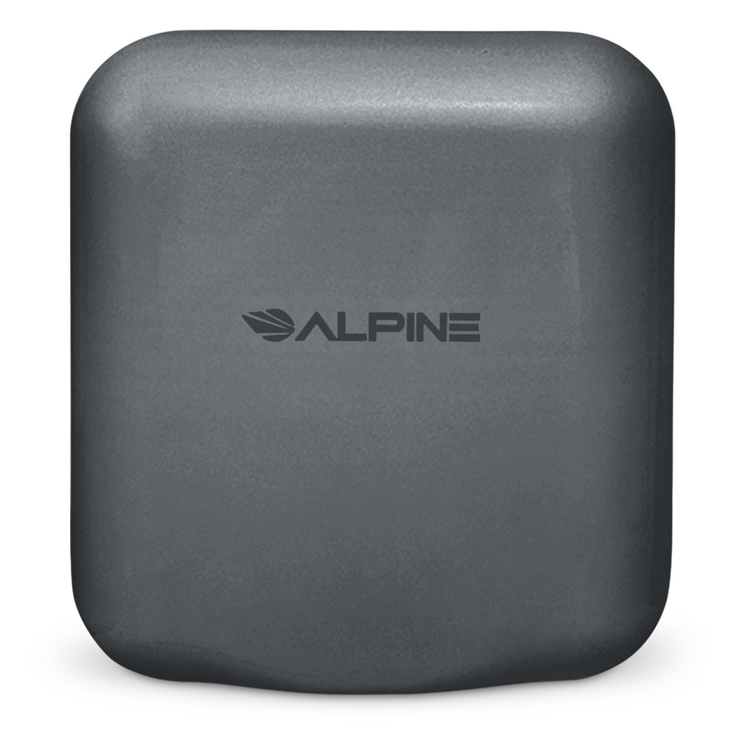 Hemlock Grey Commercial High Speed Stainless Steel Automatic Electric Hand Dryer with Wall Guard Alpine Industries