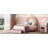 Twin Size Upholstered Rainbow Design Bed, Velvet Princess Platform Bed With Storage Drawer, No Box-Spring Needed,Colorful&Pink-480919217