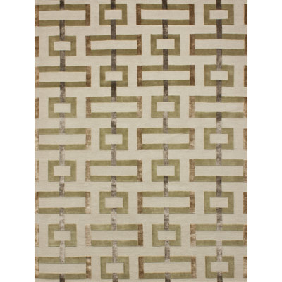Geometric Area Rug in Cashmere