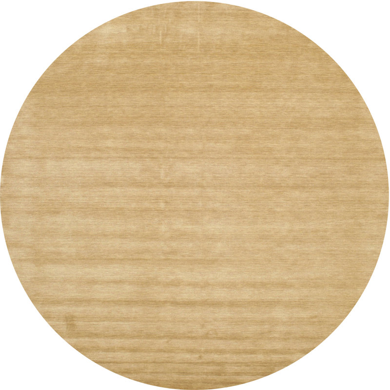Tapis de zone brun ciel contemporain, Rond 7 pi