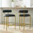 Maddox Upholstered Counter Height Bar Stools with Metal Legs-534966279