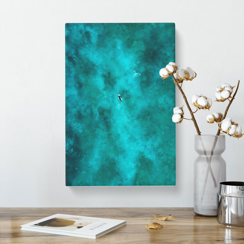Heading To The Surf In Australia - Wrapped Canvas Painting, 60cm H x 40cm W x 3cm D