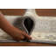 Tapis de couloir indien fait à la main gris Oushak 3 x 10