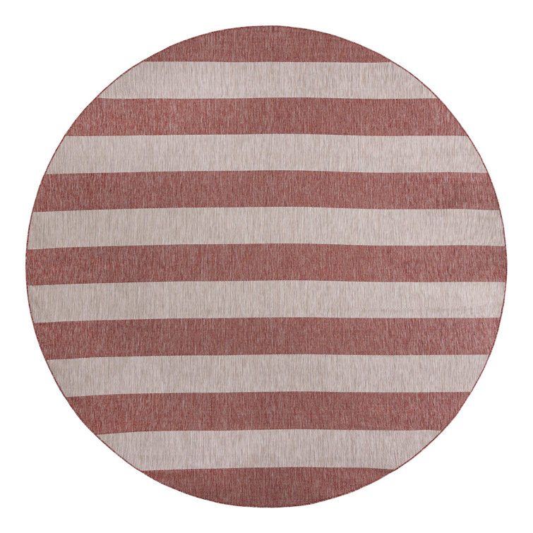 Simkins Striped Indoor / Outdoor Rug
