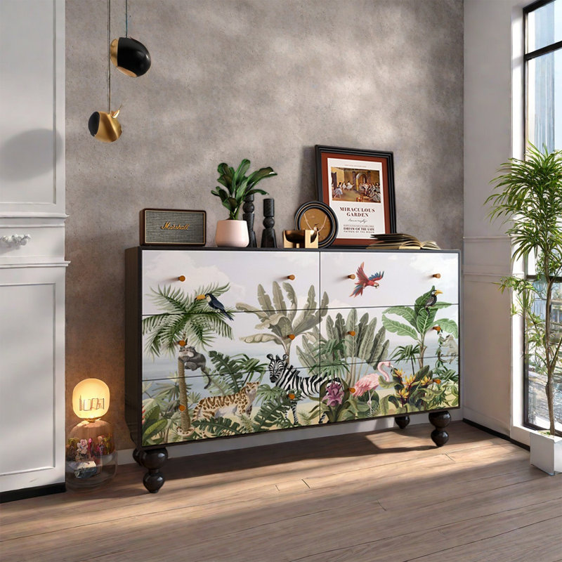Buffet avec tiroirs en pin massif, Noir
