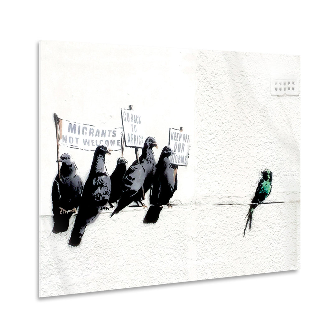 Kunstdruck Pigeons von Banksy