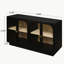 Armoire de rangement avec porte en acrylique pour le salon et la salle à manger
