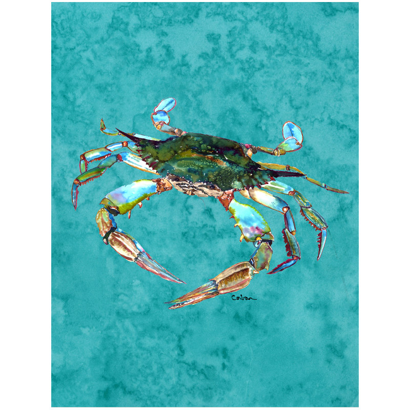 Drapeau de jardin à 2 côtés crabe