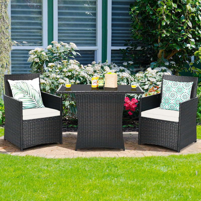 2 - Person Patio Conversation Set with Cushions